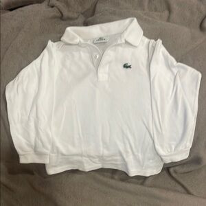 Lacoste Kids White Polo Shirt